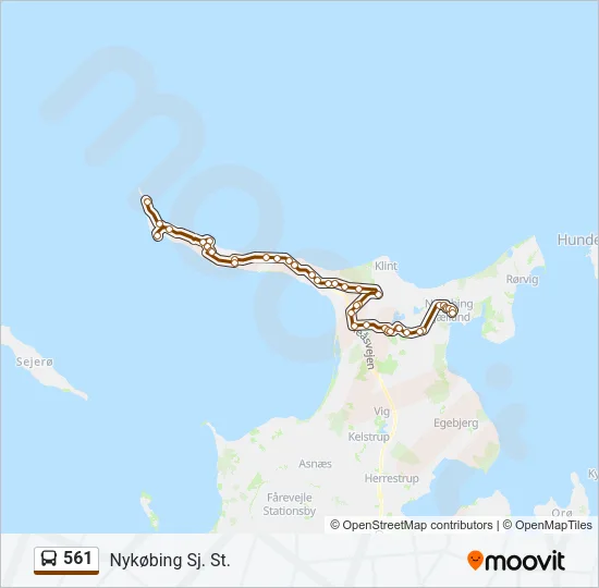 561 Bus Line Map