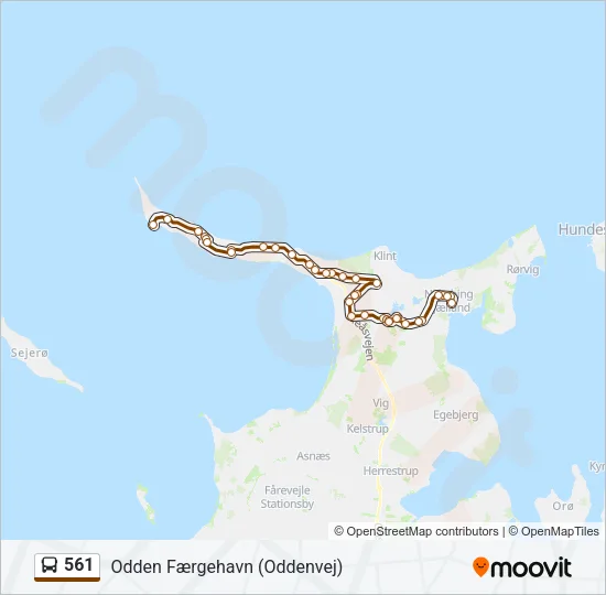 561 Bus Line Map
