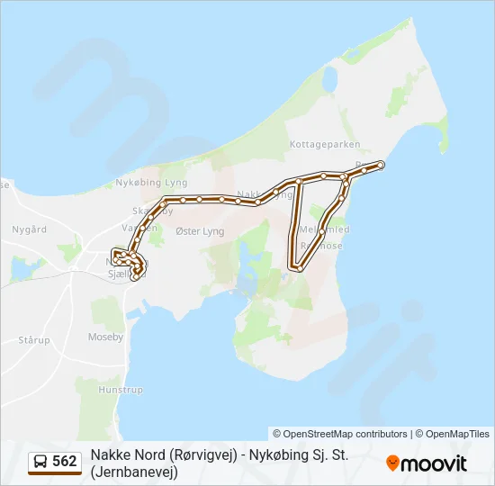 562 Bus Line Map