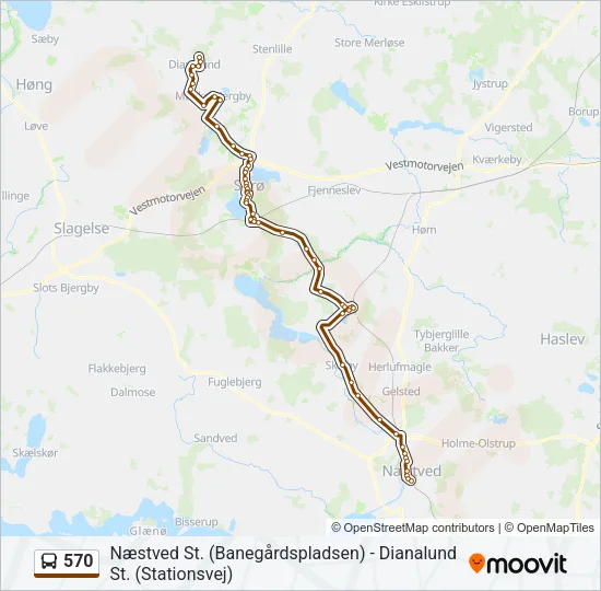570 Bus Line Map