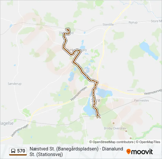 570 Bus Line Map