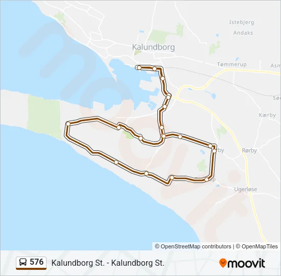 576 Bus Line Map