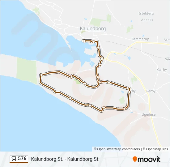 576 Bus Line Map