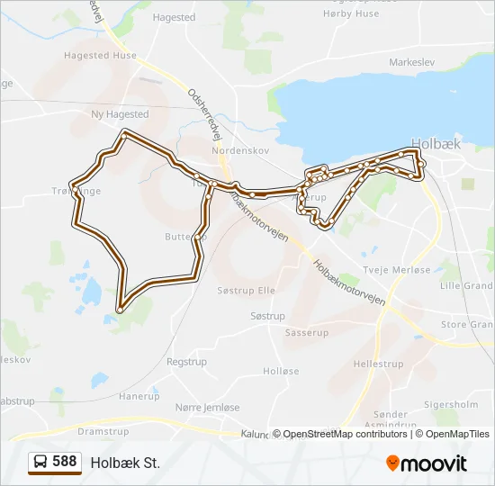 588 Bus Line Map