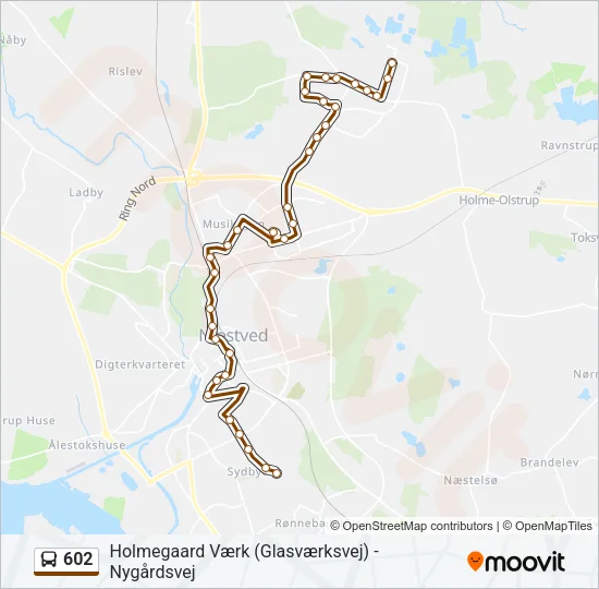 602 Bus Line Map