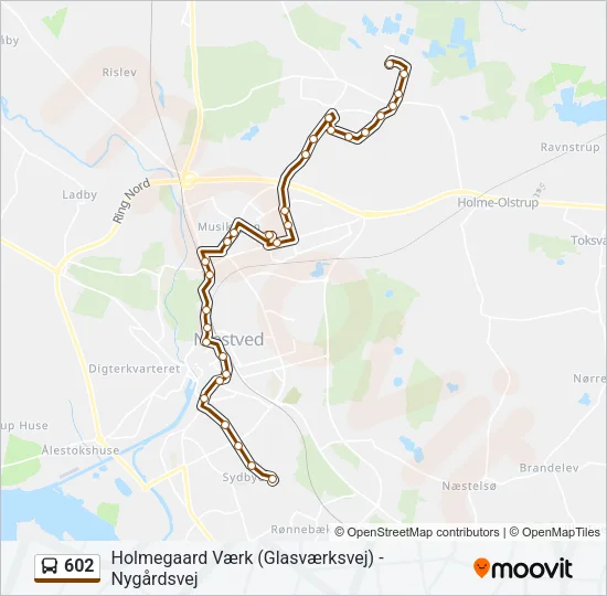 602 Bus Line Map