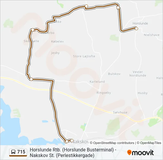 715 Bus Line Map