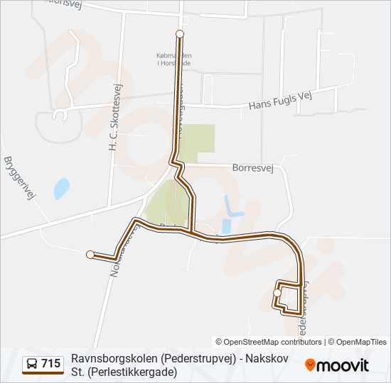 715 bus Line Map