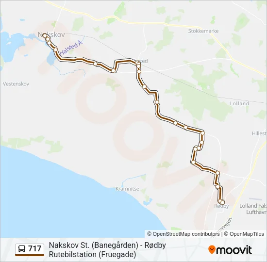 717 Bus Line Map