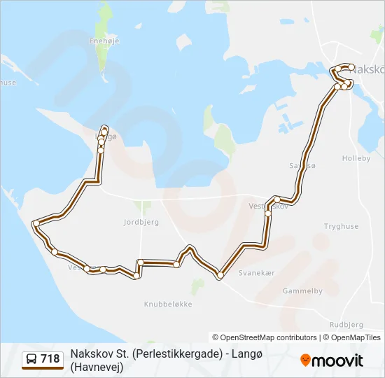 718 Bus Line Map