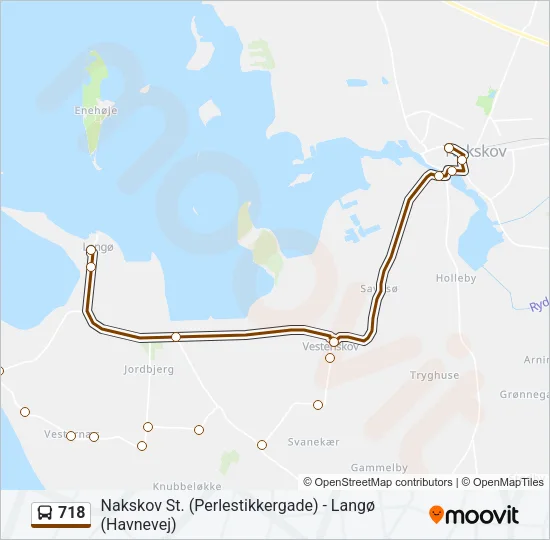 718 Bus Line Map