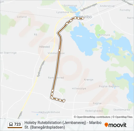 723 Bus Line Map