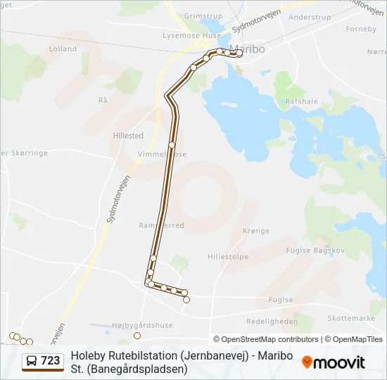 723 Bus Line Map