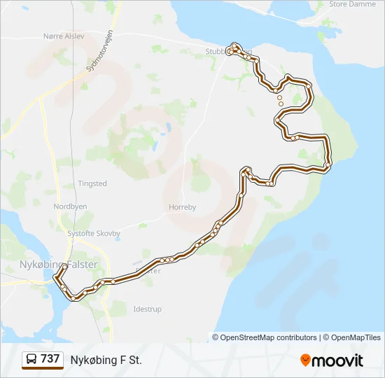 737 Bus Line Map
