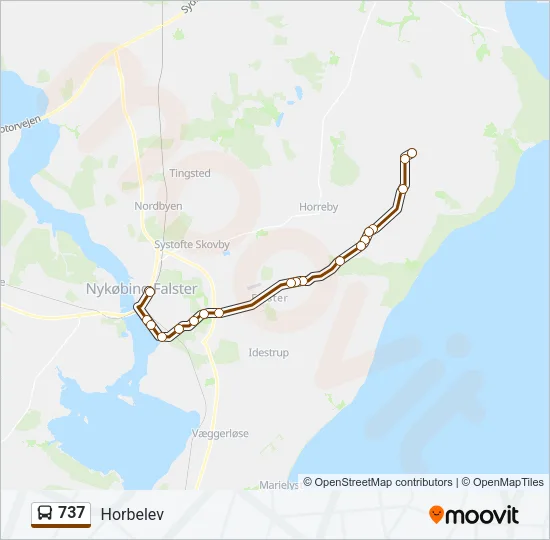 737 Bus Line Map