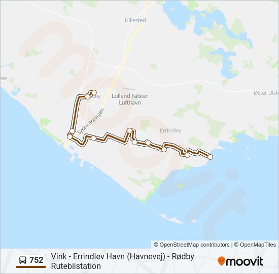 752 Bus Line Map