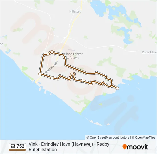 752 Bus Line Map