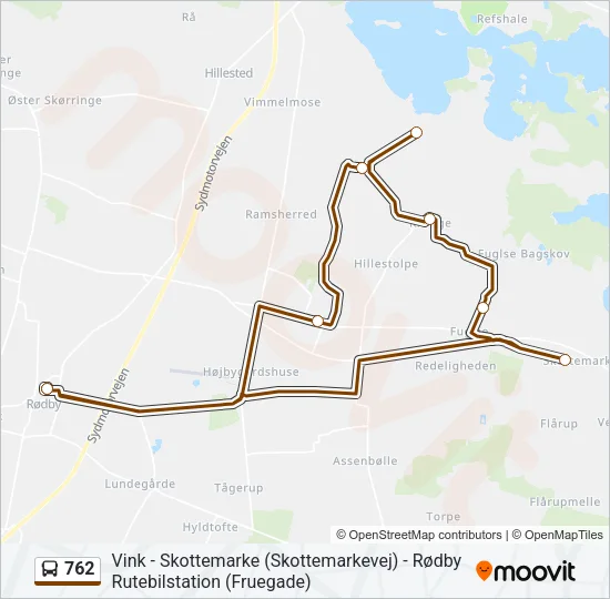 762 Bus Line Map