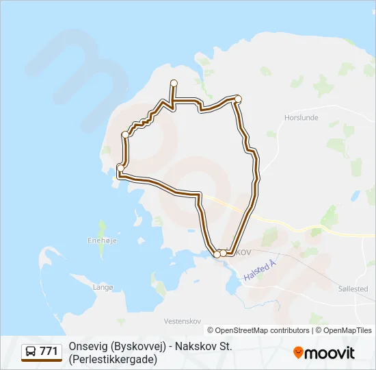 771 Bus Line Map