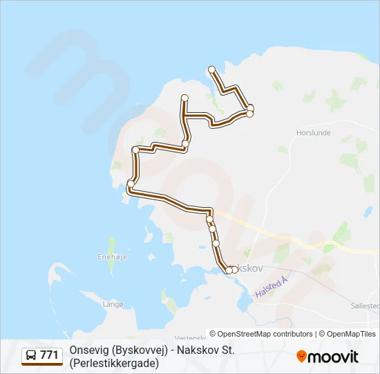 771 Bus Line Map