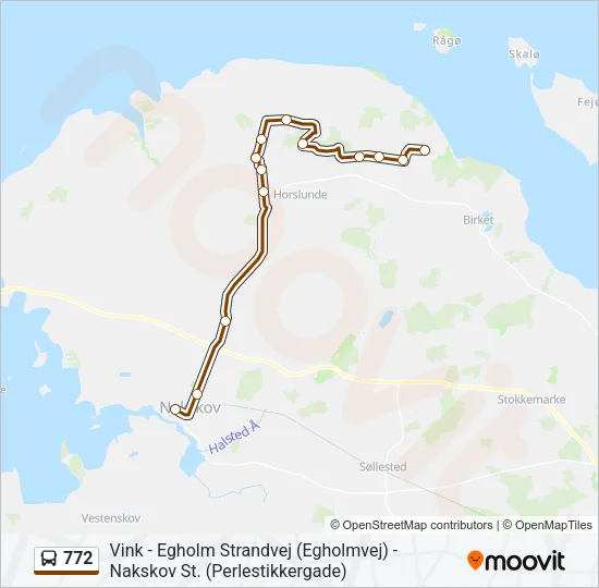 772 Bus Line Map