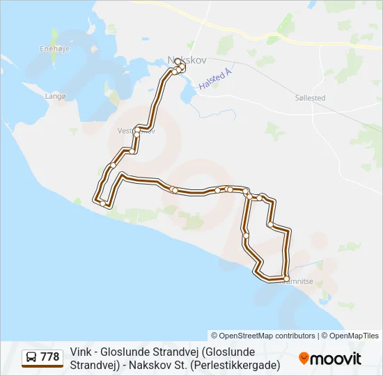 778 Bus Line Map