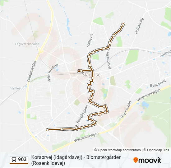 903 Bus Line Map