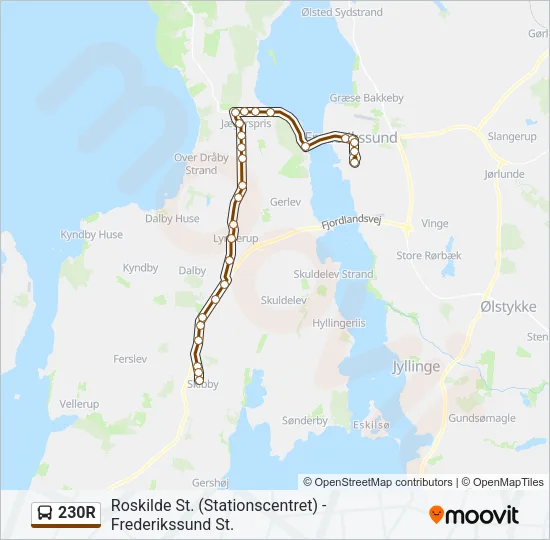 230R Bus Line Map