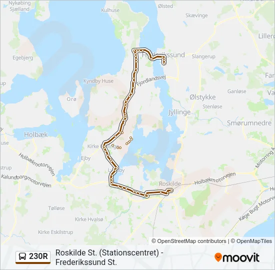 230R Bus Line Map
