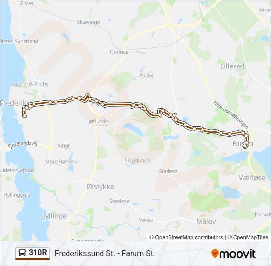 310R Bus Line Map
