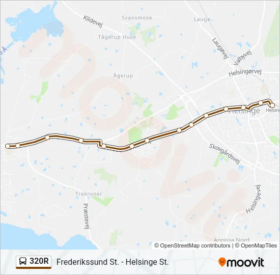 320R Bus Line Map