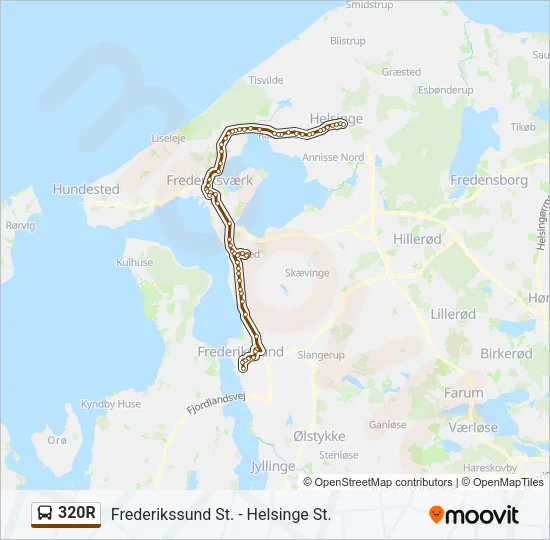 320R Bus Line Map