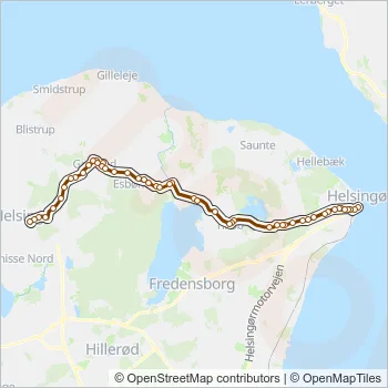 390R Bus Line Map