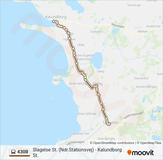 430R Bus Line Map