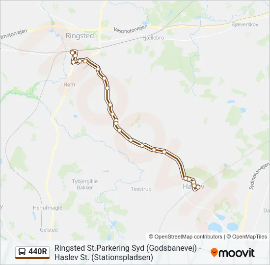 440R Bus Line Map
