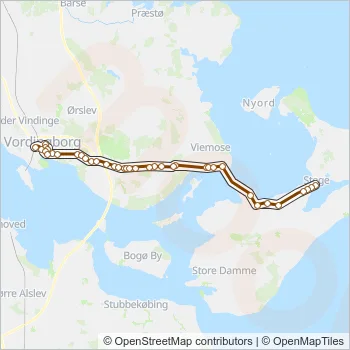 660R Bus Line Map