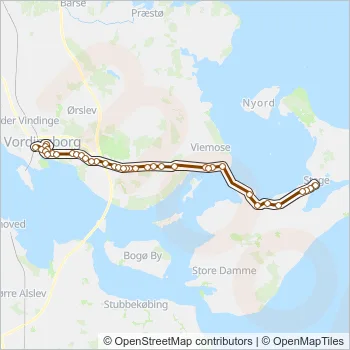 660R Bus Line Map