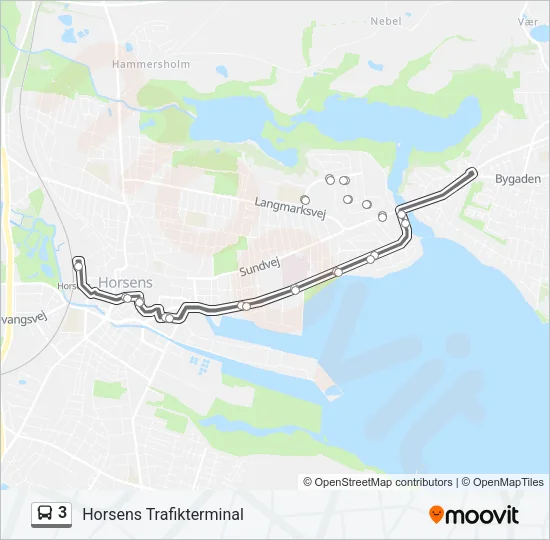 3 Bus Line Map
