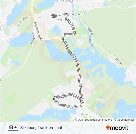 4 Bus Line Map