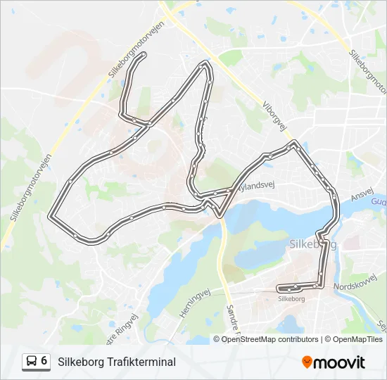 6 Bus Line Map