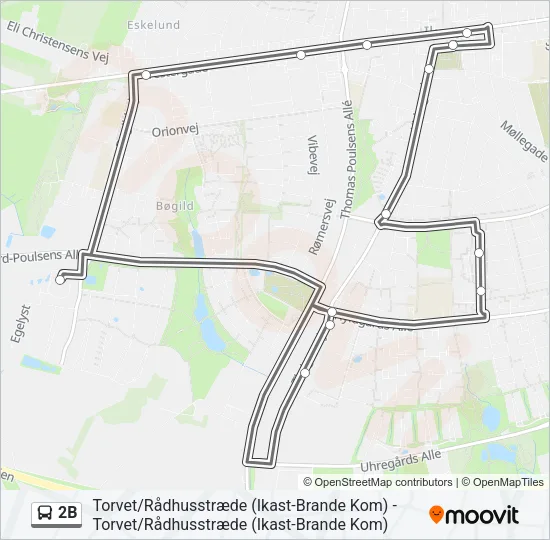2B Bus Line Map