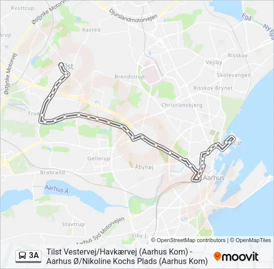 3A Bus Line Map