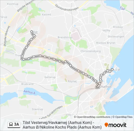 3A Bus Line Map