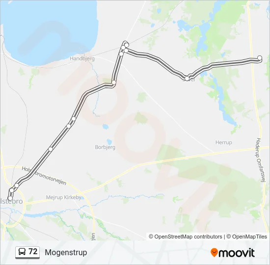 72 Bus Line Map