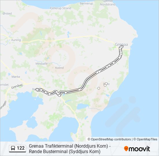 122 bus Line Map