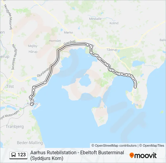123 Bus Line Map