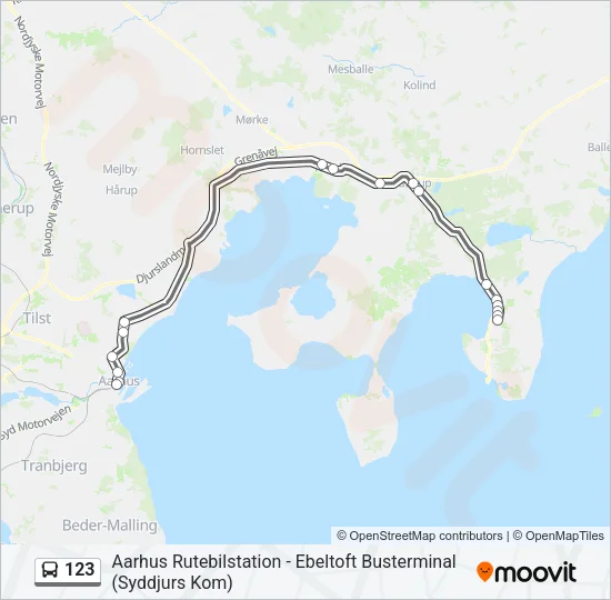 123 Bus Line Map