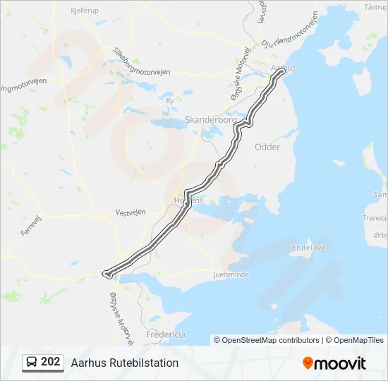202 Bus Line Map