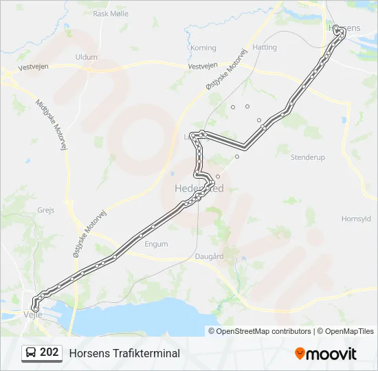 202 Bus Line Map