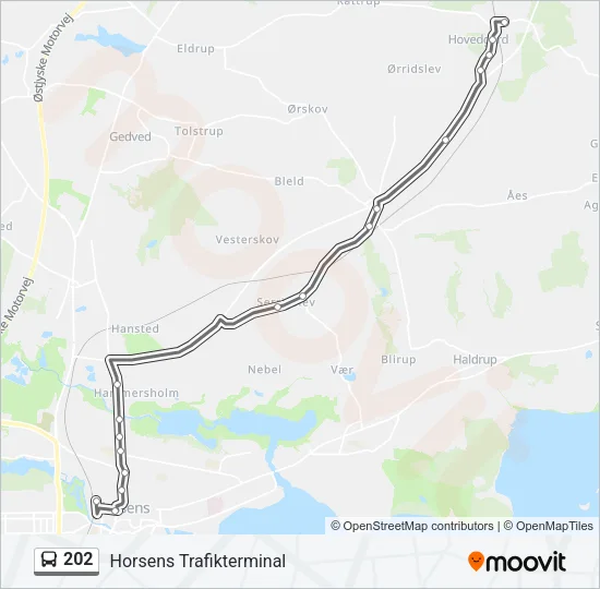 202 Bus Line Map